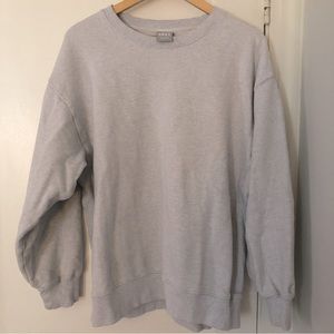 Aritzia TNA Cozy Fleece Boyfriend Crewneck Sweatshirt Size Large